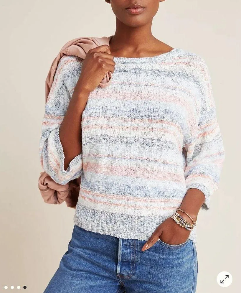 Michael Stars NWT Textured Open-Back Sweater Top size large - Image 4