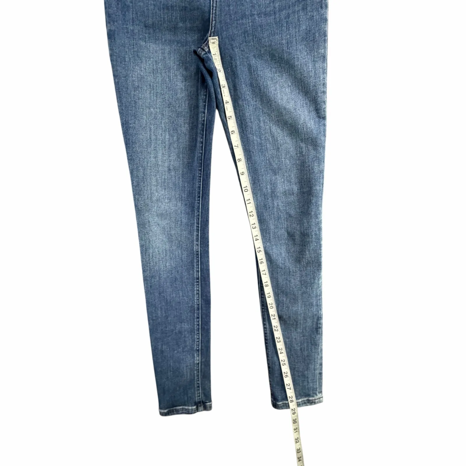 Reformation Harper Skinny Jeans Womens 24 Blue Destin Wash High Rise Casual Chic - Image 10