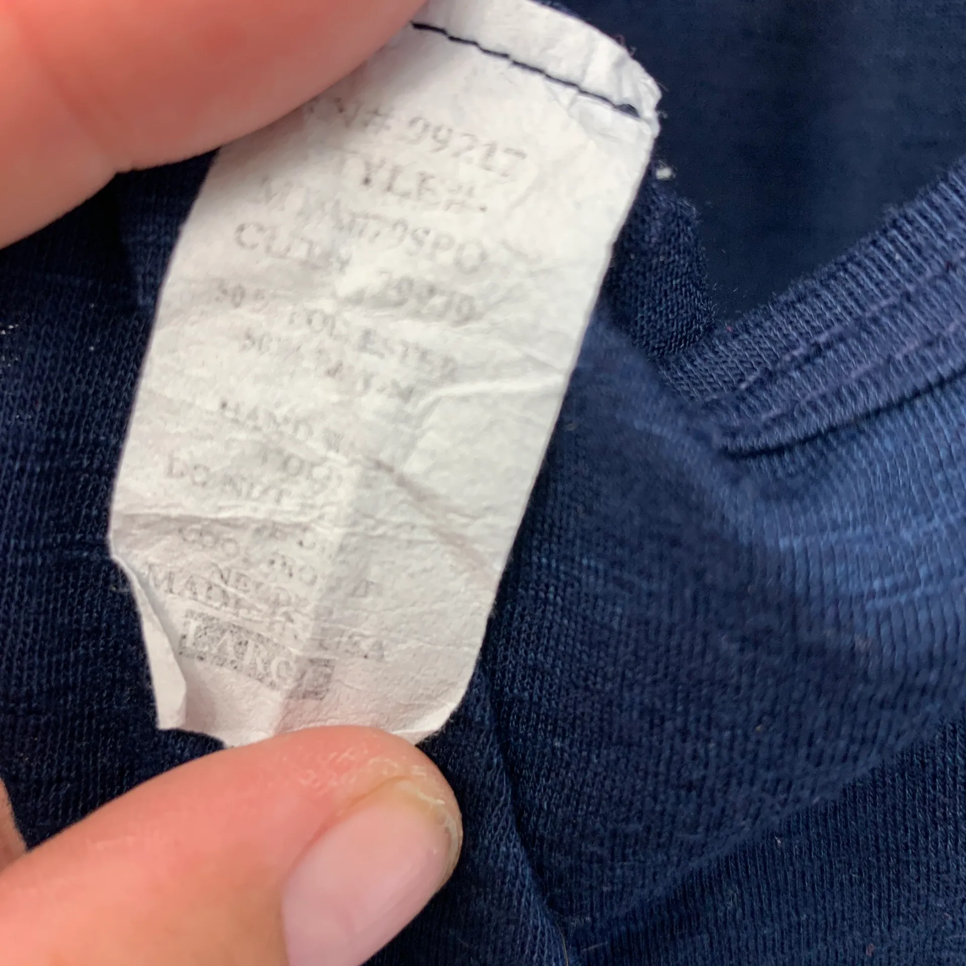 MM Couture blue blouse cream Lace Medium - Image 5