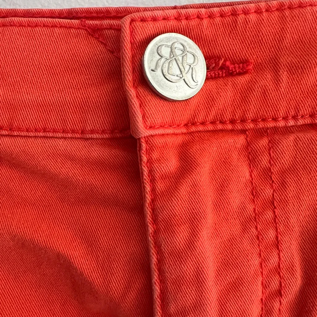 Rock and Republic Women's Orange Lolita Shorts - Image 2