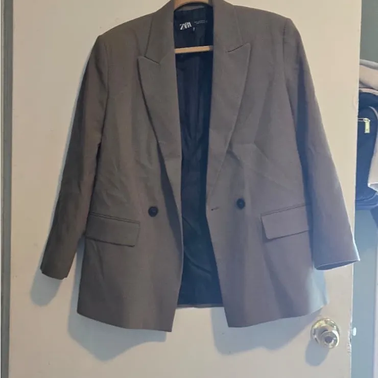 Zara Charcoal Gray Jacket - Image 3