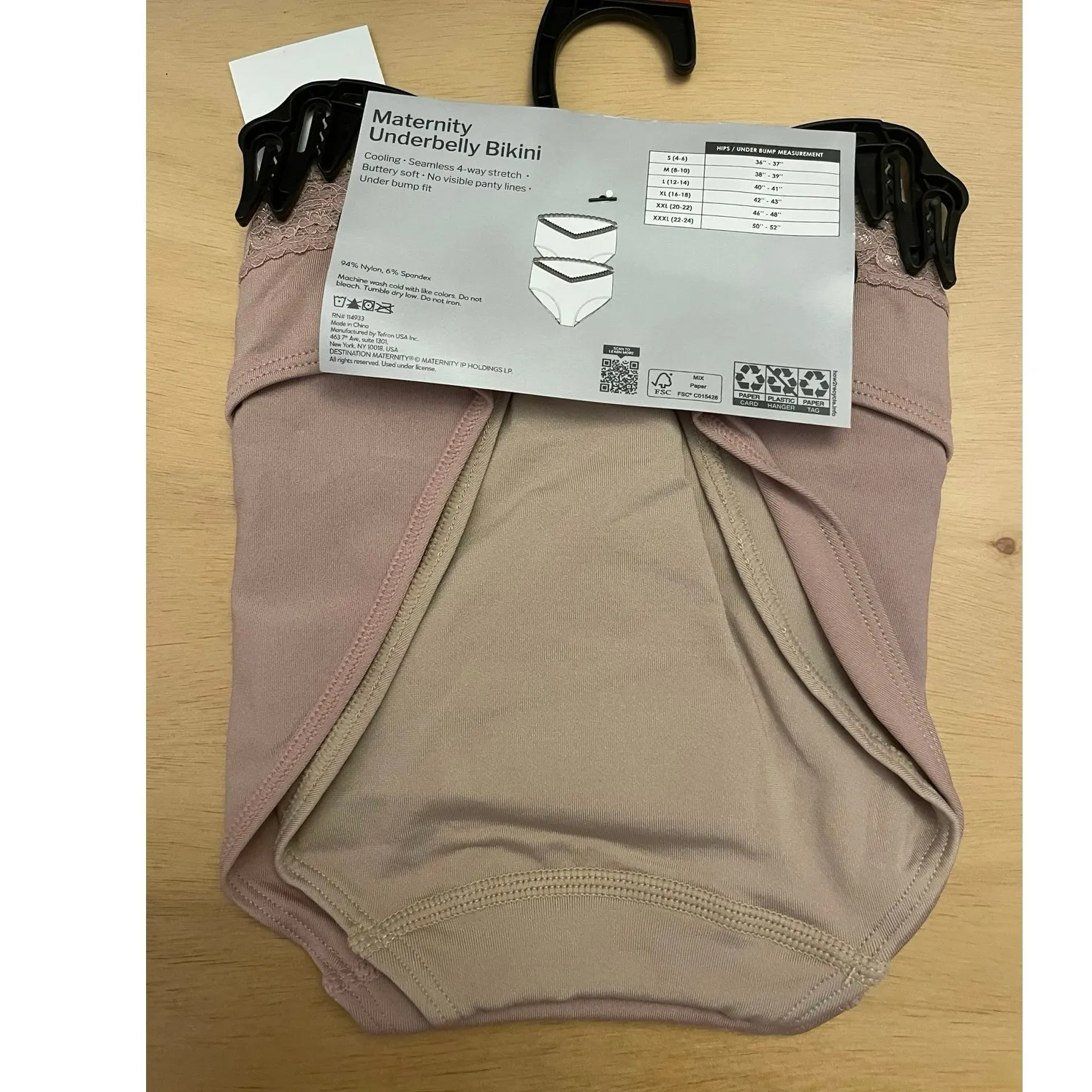 New Women’s Destination Maternity 2 Pack Maternity Underbelly Bikinis Small Size M - Image 3