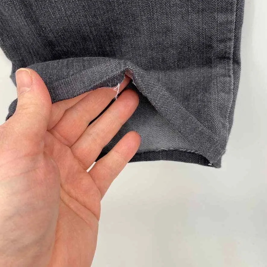 Prana Jeans Womens 12/31 Gray Organic Cotton Straight Leg Cut-off Hem - Image 7