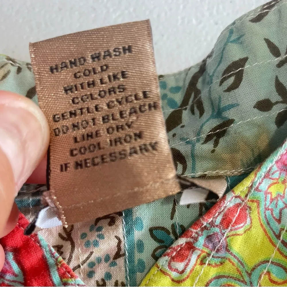 VTG CHOICES JACKET COLORFUL WORK TRAVEL CRUISE VACA PAINTED BUTTONS SP Green Size undefined - Image 7