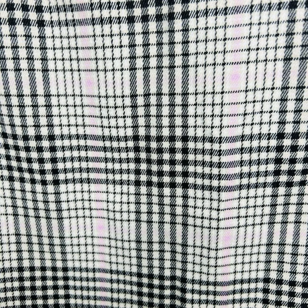 Wild Fable Mini Skirt Women's Preppy School Girl Sz 8 Pink Black Plaid Slit NWT - Image 6