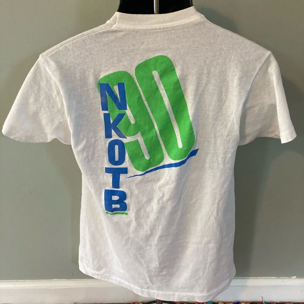 1990 New Kids on the Block Magic Summer Tour Shirt Vintage Screen Stars Medium White - Image 5