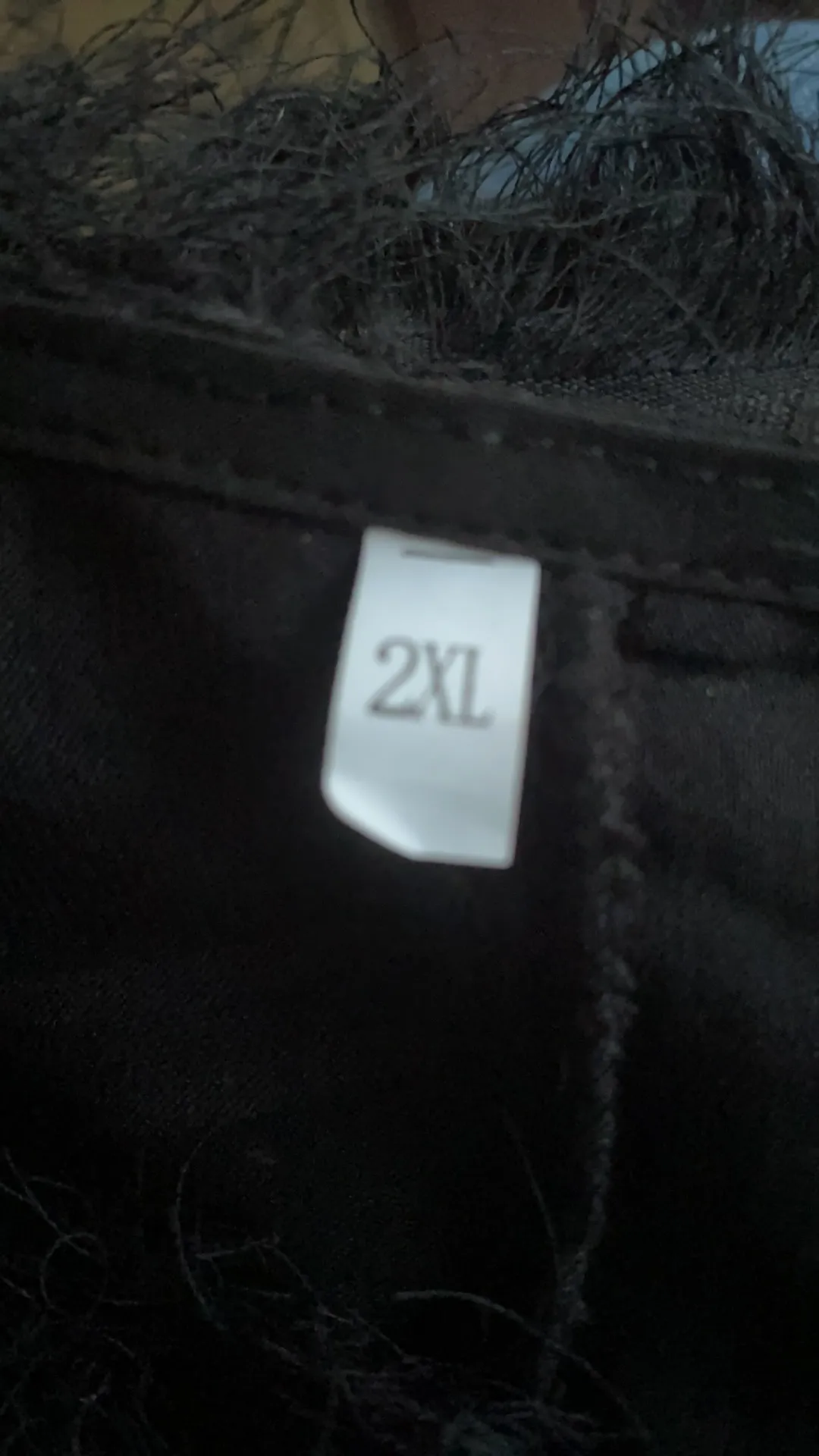 Fringe Patch Mesh Blouse - Image 10