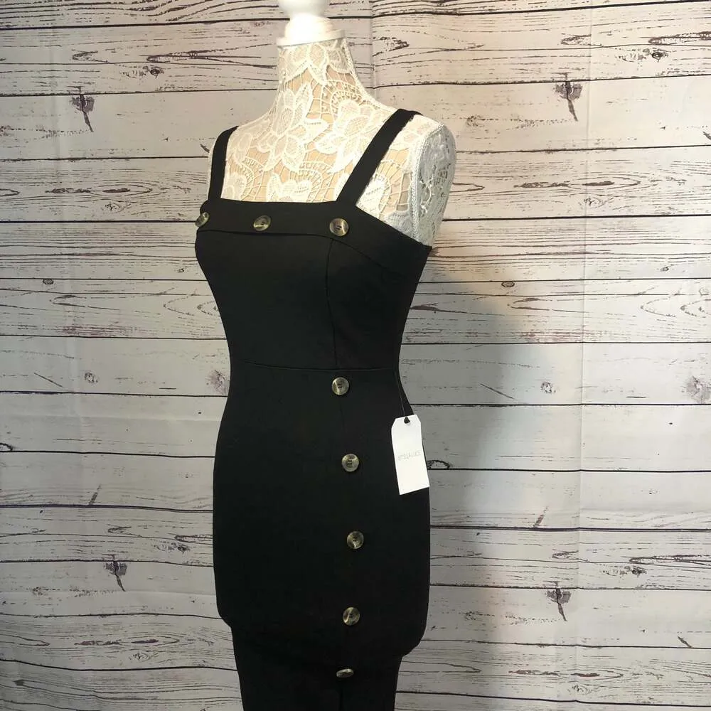 NWT STELLA LUCE Straight Pencil Silhouette Black Sexy Dress size medium - Image 5