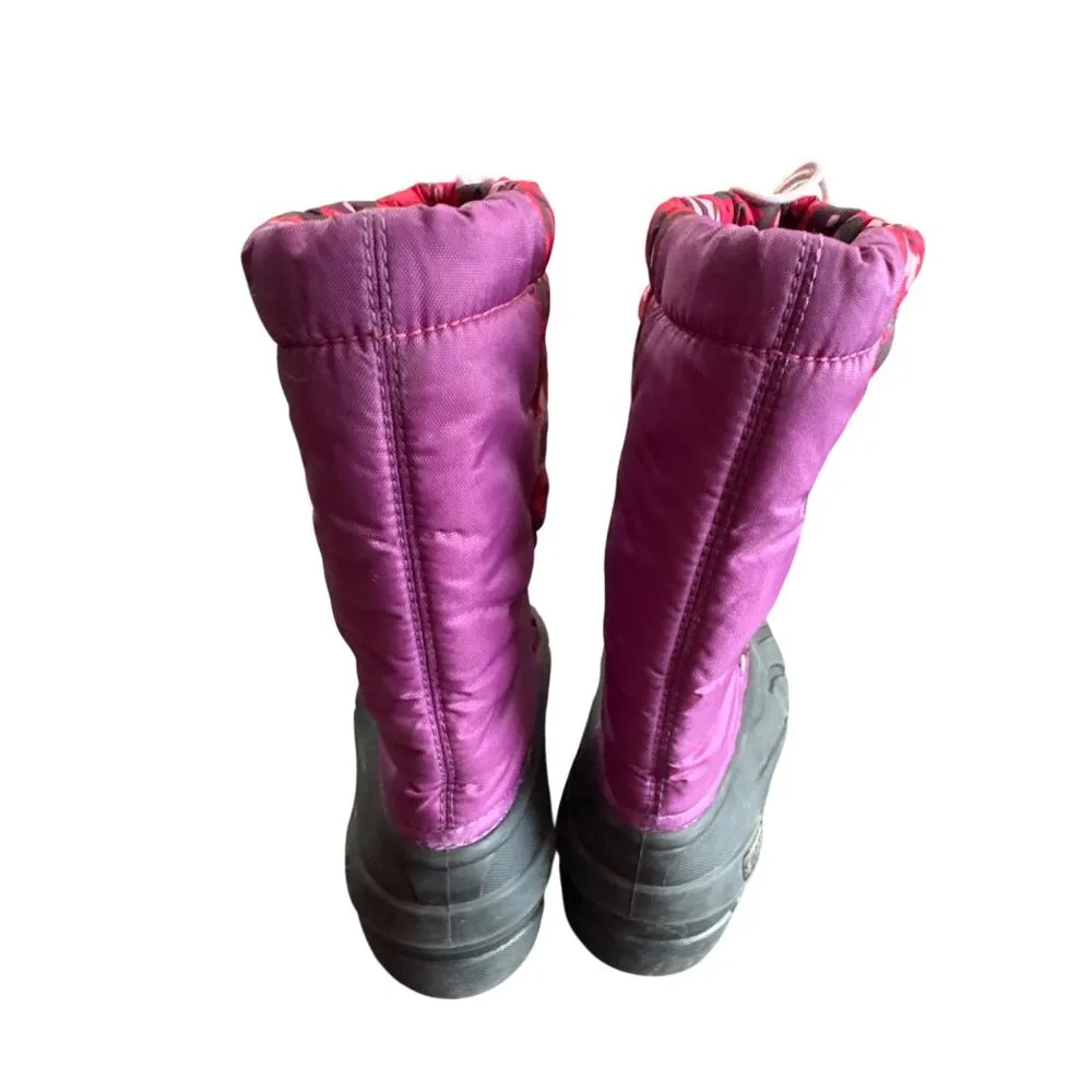 Sorel Womens Red Pink Floral Winter Rain Boots Size 4 SKU8111 - Image 7