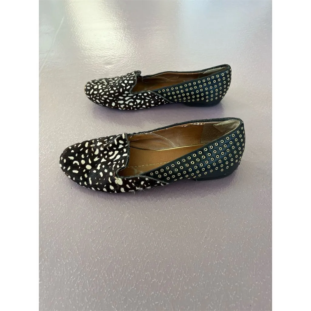 Dolce Vita Women's Loafers Size 8 Multicolor Animal Print‎ Polka Dot Flats Brown - Image 3