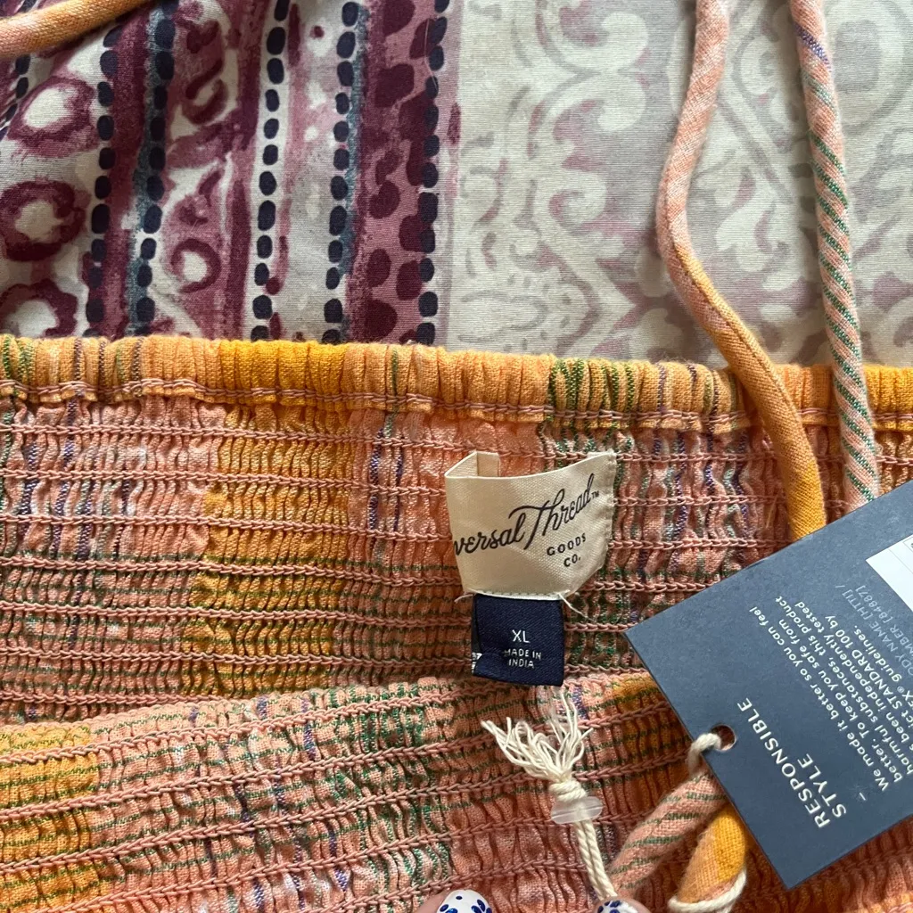 Universal Threads Universal Thread Multicolor Plaid Crop Top - Image 3