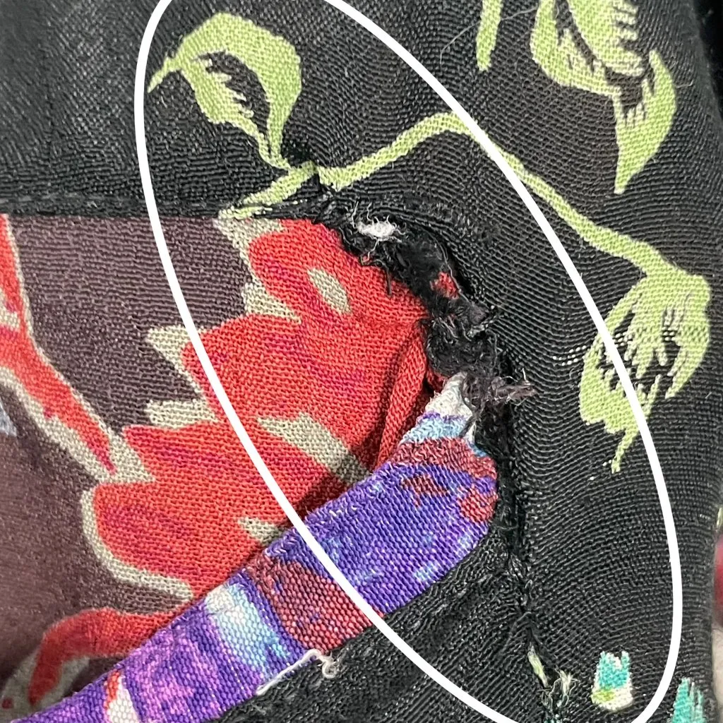 Vintage Patchwork Top Nomads of the Desert Black Art - Image 14