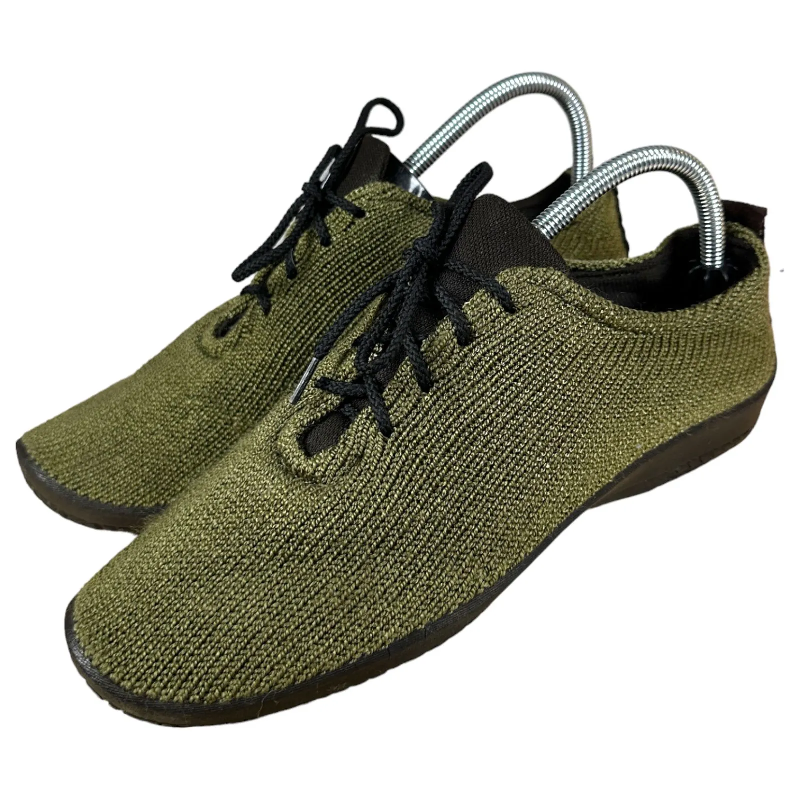 A'rcopedico Green Knit Crochet Lace Up Sneakers Women's Size 42 US 10.5 - Image 7