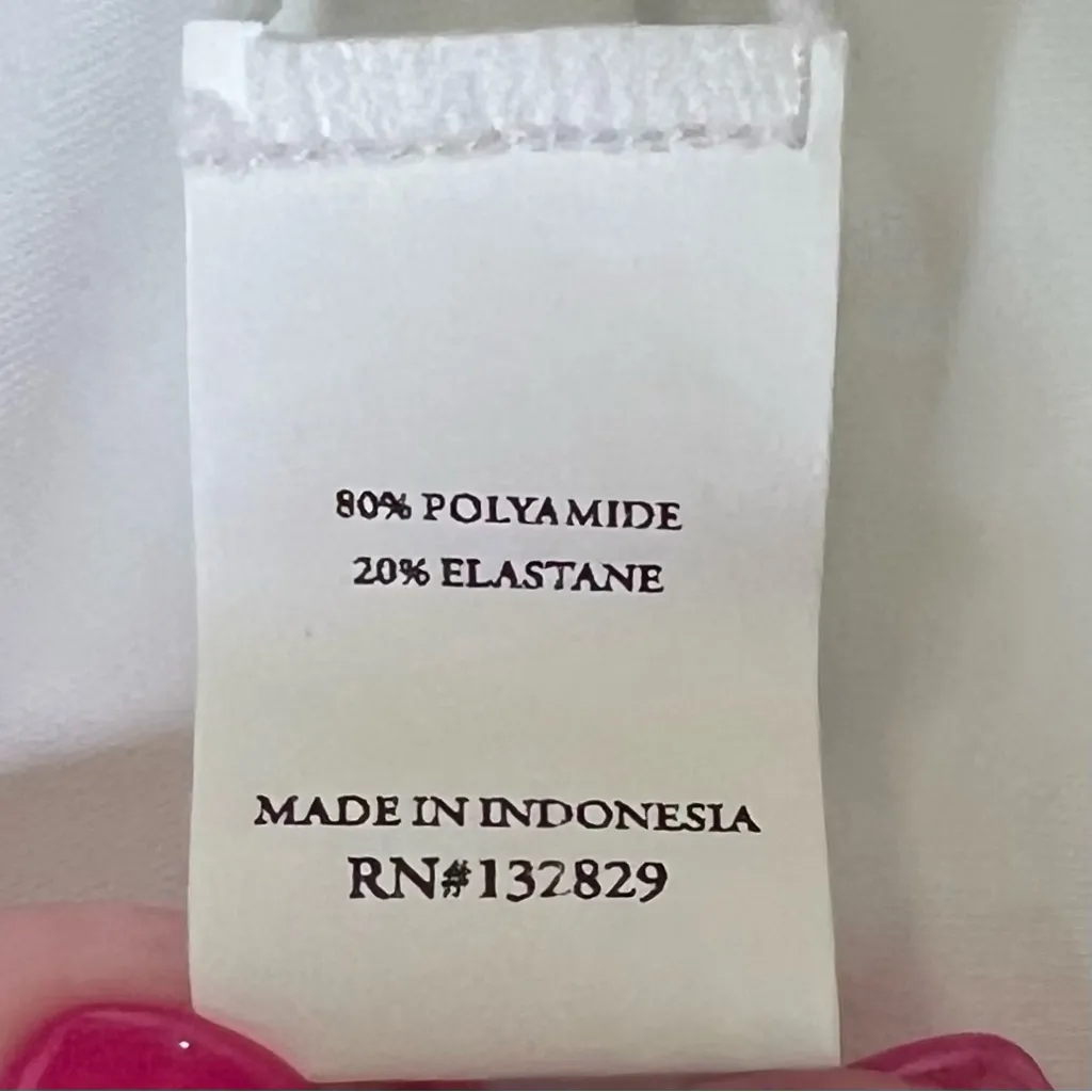 Lovers & Friends Waterfall Halterneck Tie One Piece‎ Swim Suit in White Size XS - Image 14