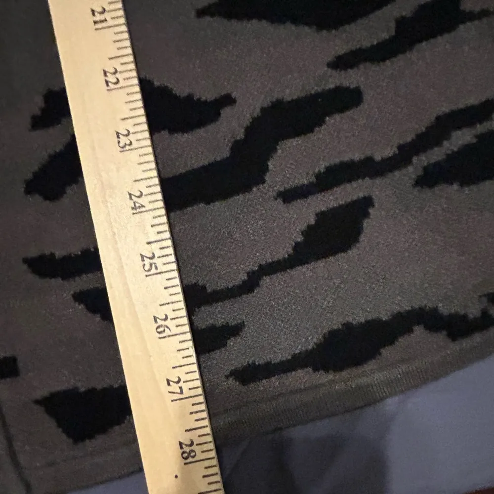 Tahari Hooded Full Zipper Poncho
Grey-Beige Black Animal Camo
Print size small - Image 2