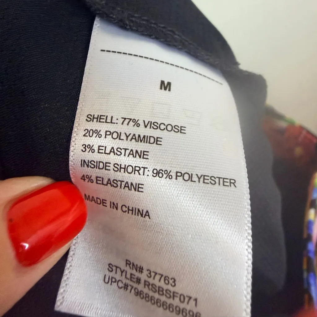 Rafaella  Skort Functional Pockets, Size M Tropical Print NWT! - Image 12