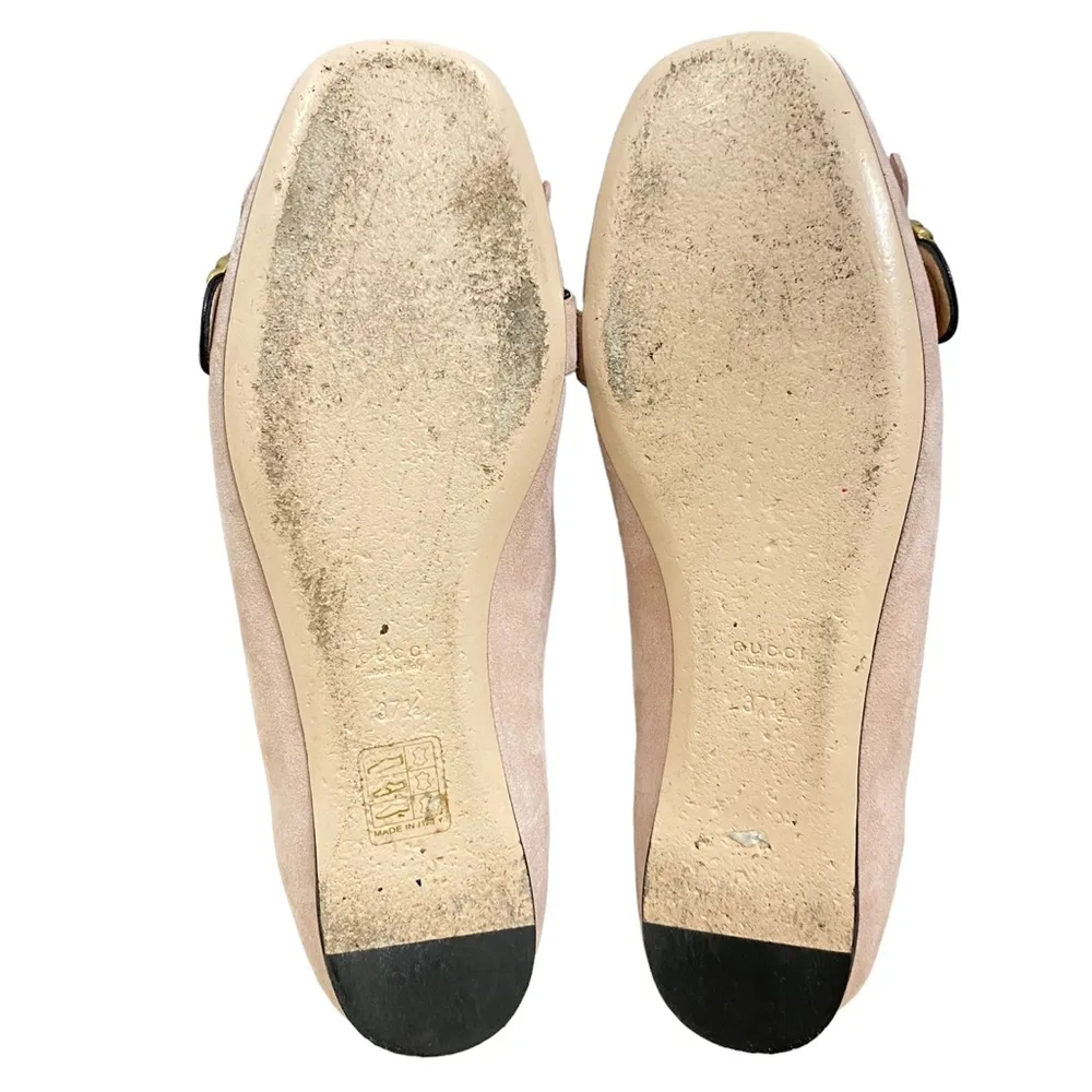 Gucci Pearl GG Kiltie Marmont Fridge Suede Loafers Flats - Image 7