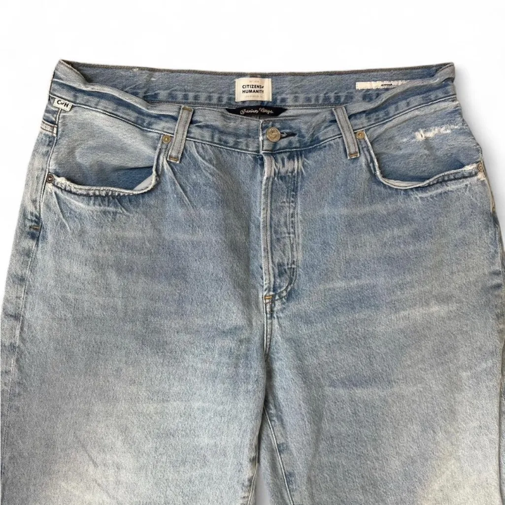 Citizens of Humanity Aritzia Light Blue Denim Jeans Sz 32 Aninna - Image 2