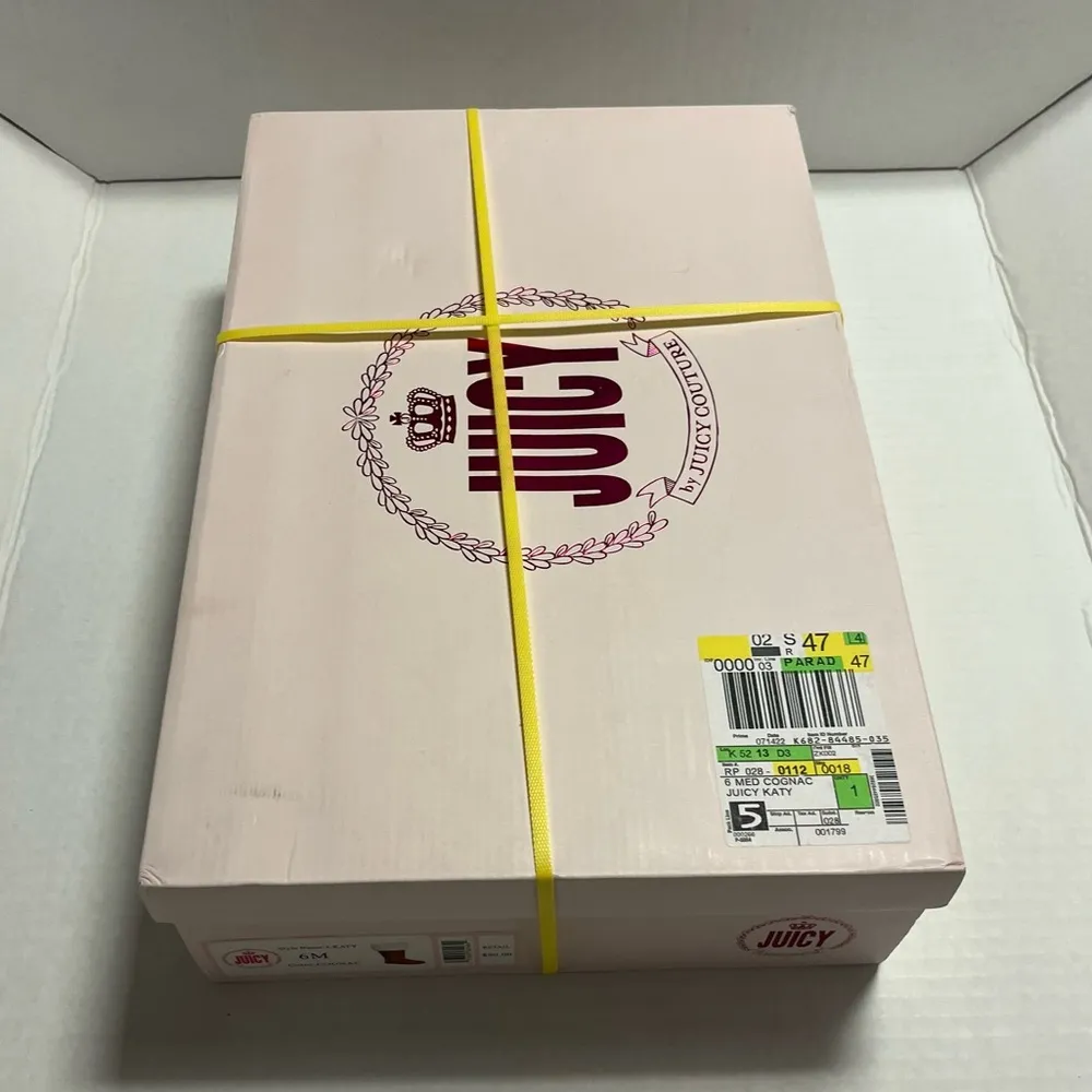 Juicy Couture Winter Boots J-Katy Boots in Cognac Sz 6 NEW IN BOX - Image 5