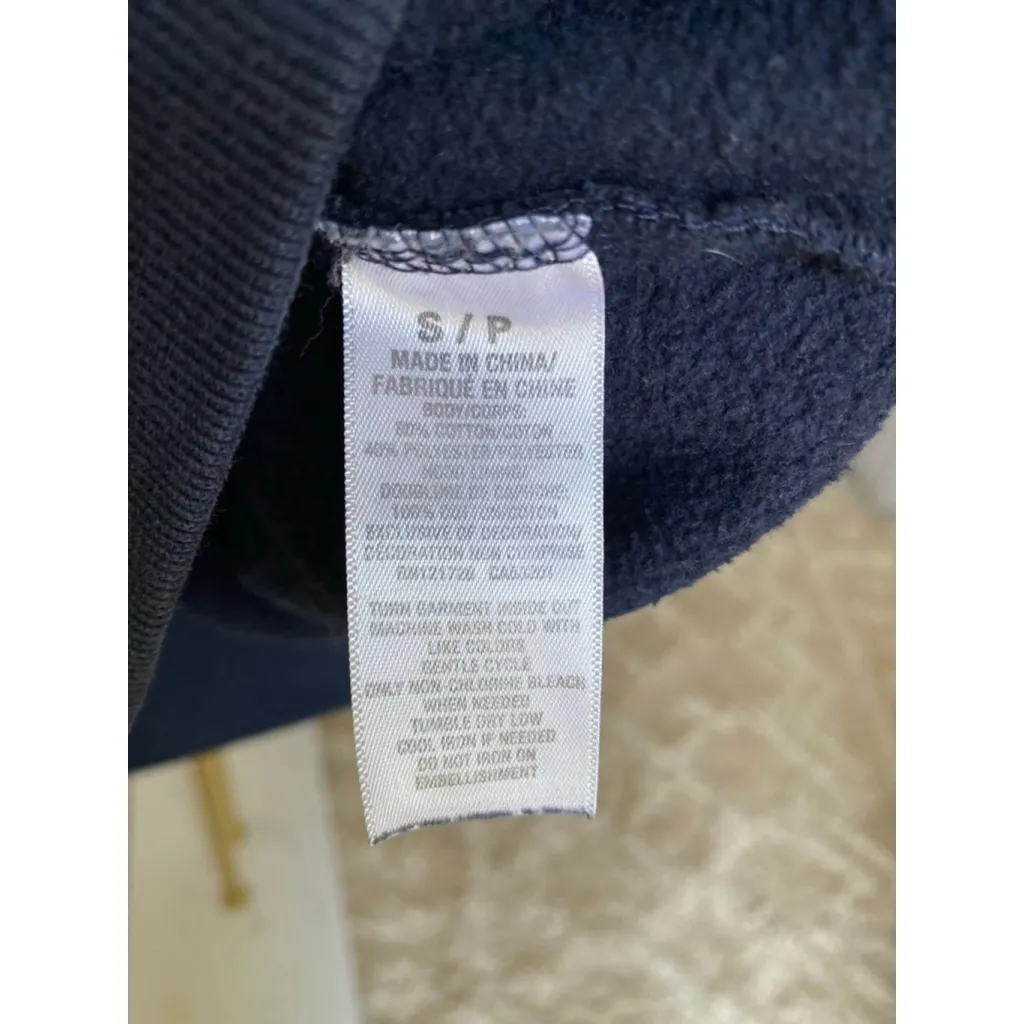 Vintage Aéropostale Navy Pullover Hoodie 90s Y2K AERO 1987 New York Streetwear S - Image 6