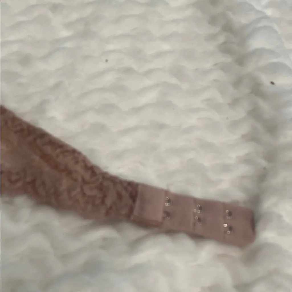 Lace Halter Bralette in Mauve Pink Size M - Image 2