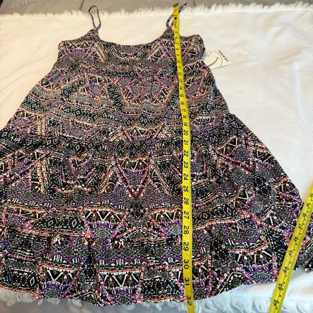 NEW Joe Boxer Tiered Summer Sundress Size Small Lightweight Cutout in Back Beach - Image 11