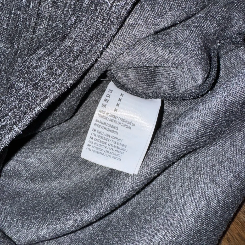 American Eagle Outfitters Dark Gray Turtleneck Sweater - Image 5