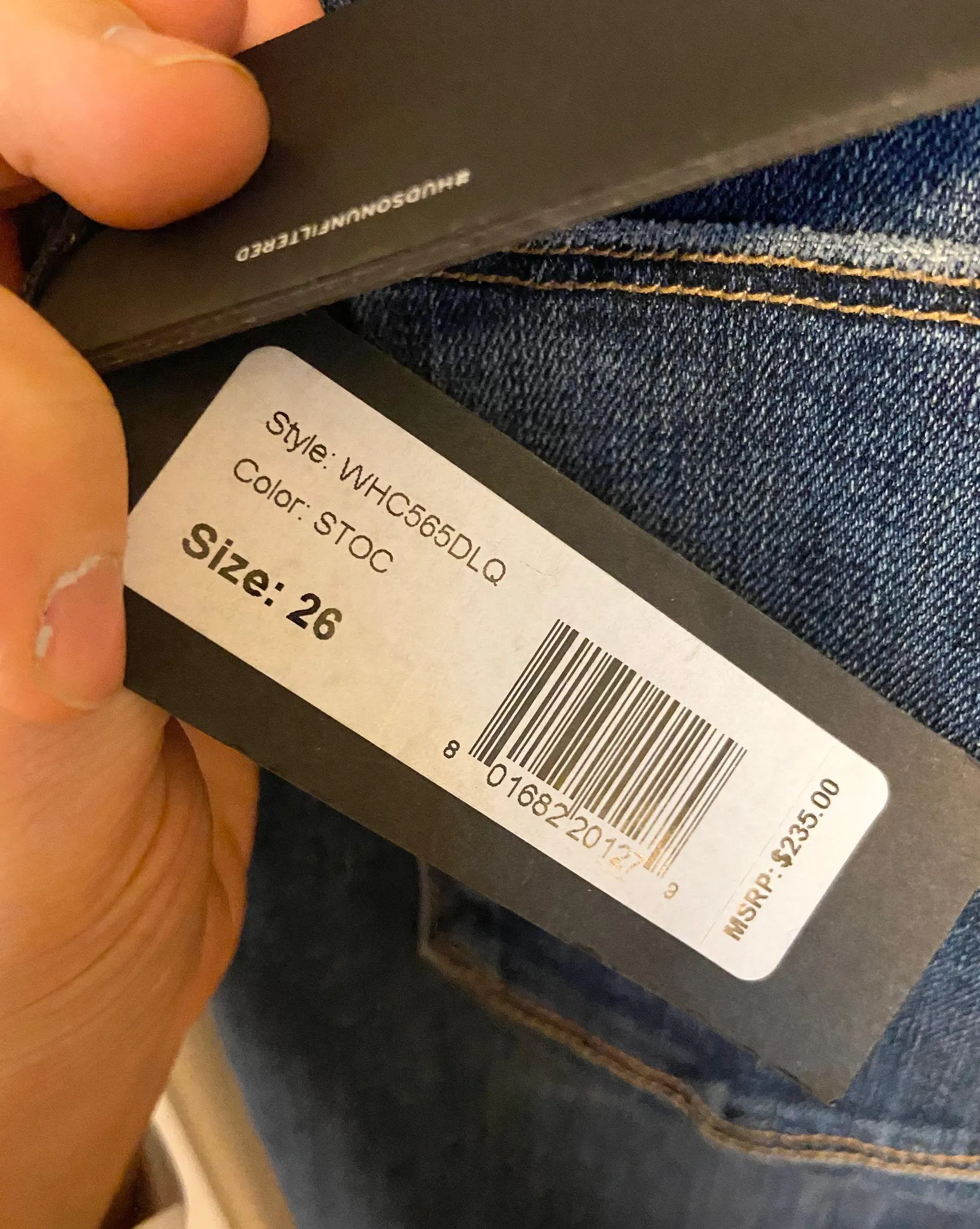 NWT Hudson Bullocks High Waist Lace-Up Crop Flare Jeans - Image 10