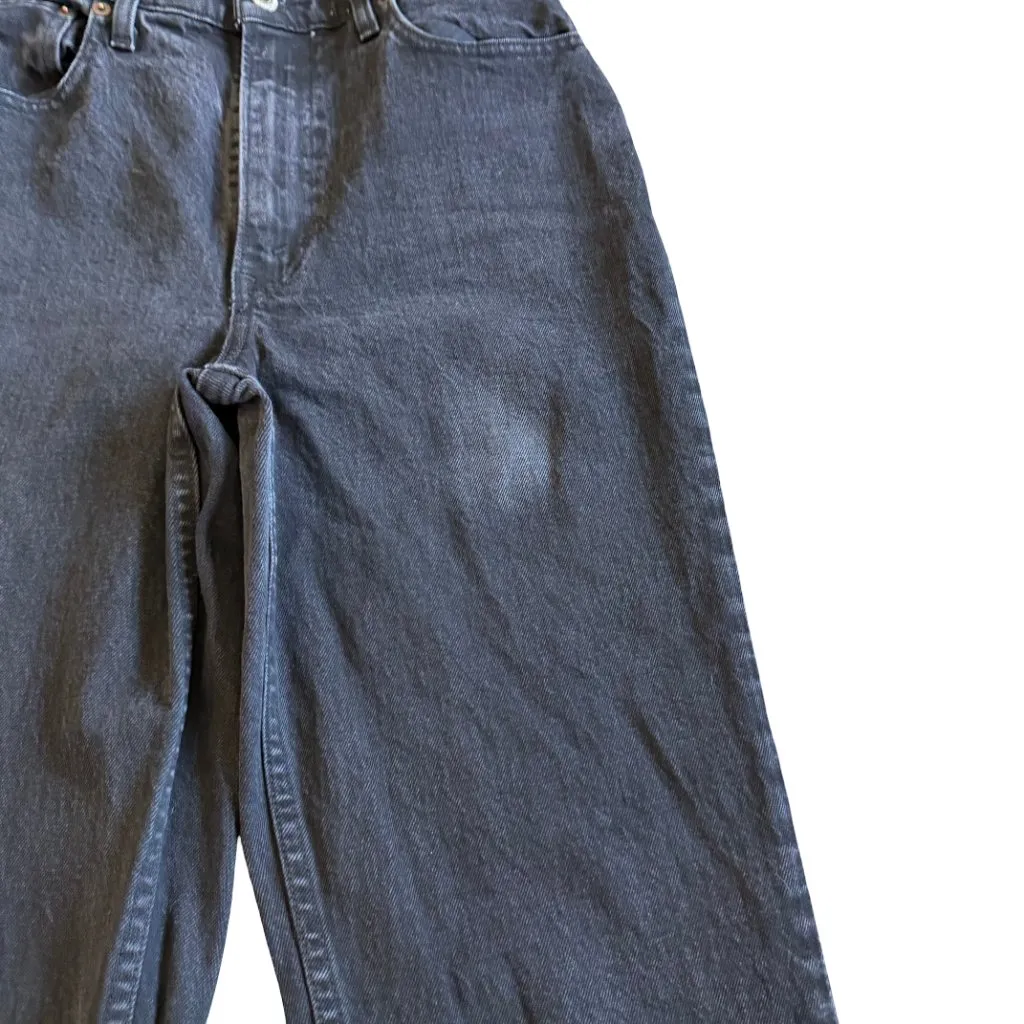 Abercrombie & Fitch The 90s Straight Ultra High Rise Black Denim Jeans Size 4XL - Image 5