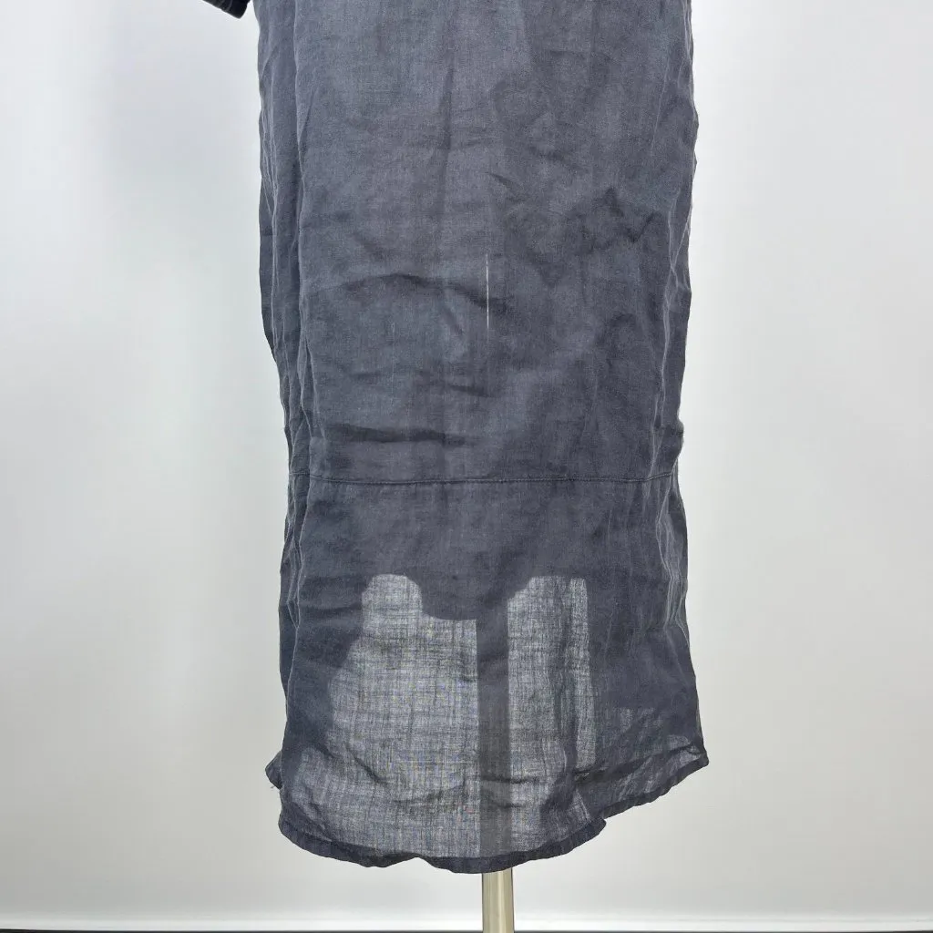 NWOT JOHNNY WAS Ramie Black Osiris Puff Sleeve Embroidered Dress Boho Chic Sz S - Image 7