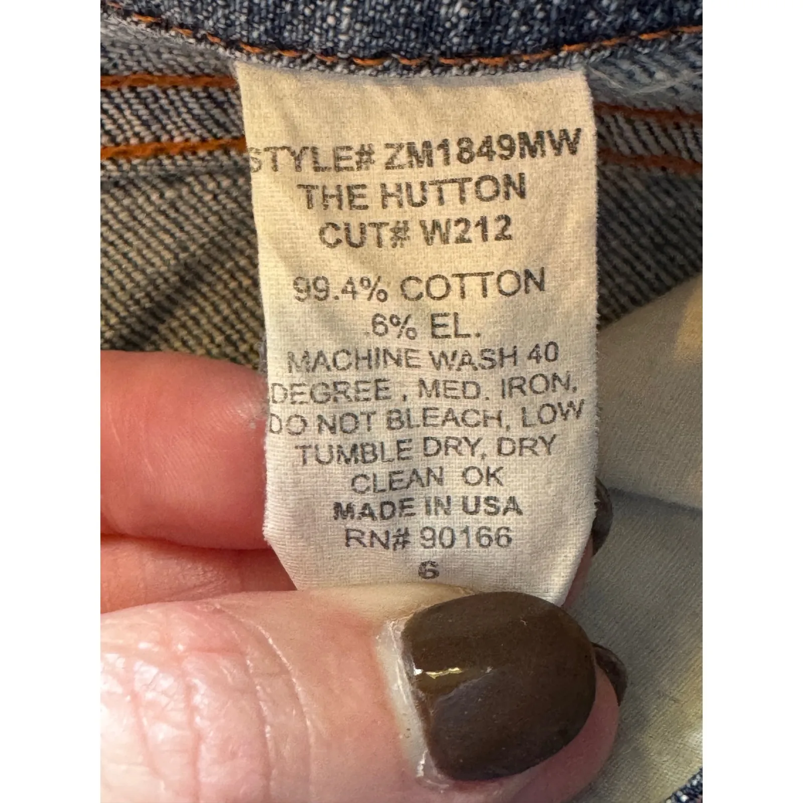 Womyn Jeans Women‎ 6 Blue Denim Medium Wash The Hutton Flare Leg Outdoor Retro - Image 8