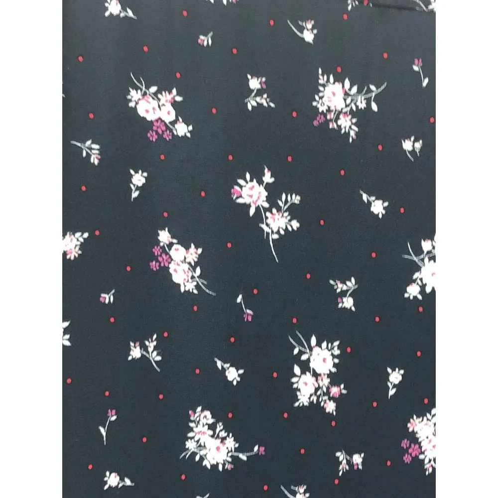 New Collection by Bobeau Floral Print Curvy Skirt Womens Plus 3X Navy Ditsy NWT - Image 3