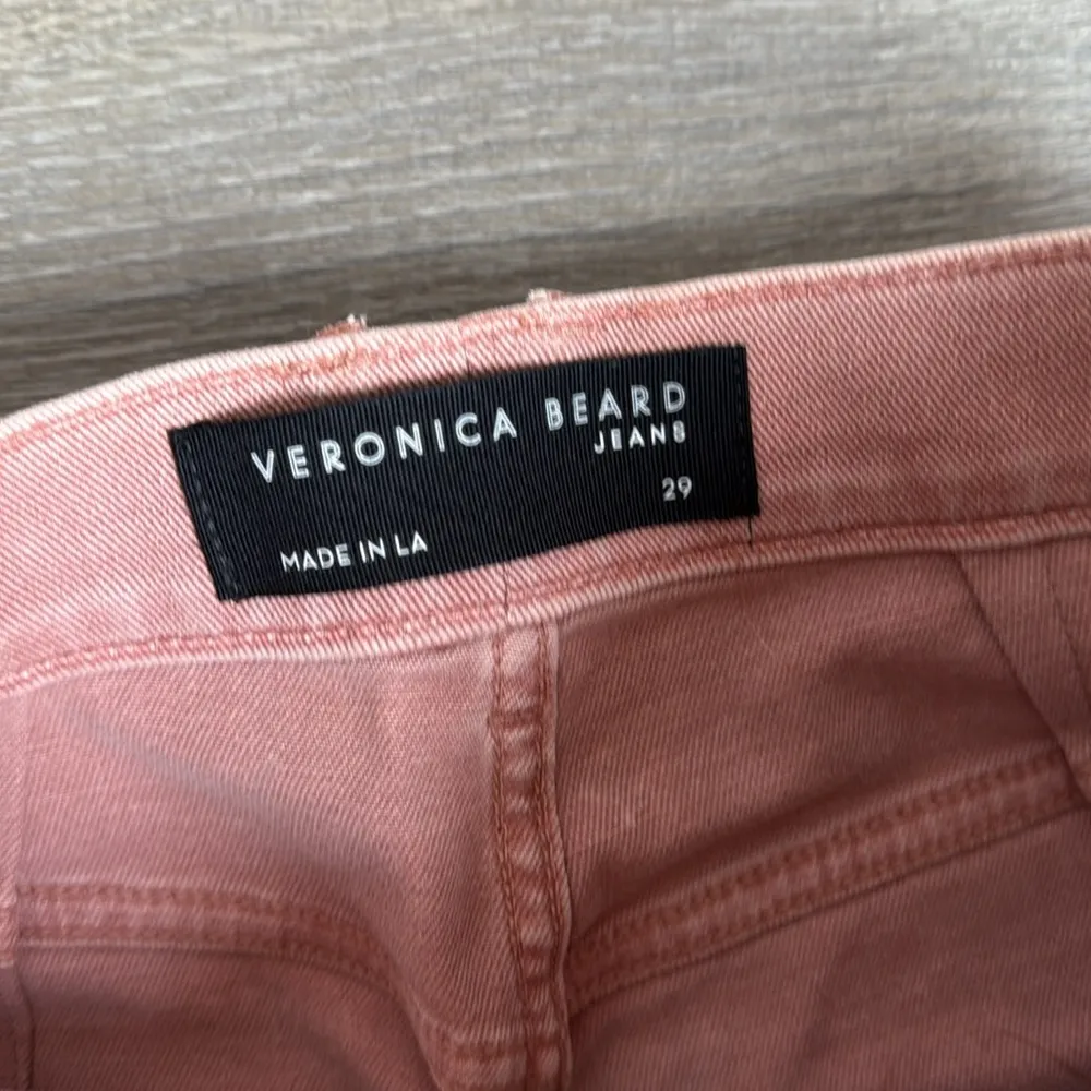 VERONICA BEARD BLAKE CROP CLASSIC STRAIGHT HIGH RISE JEANS IN ROSE 29 - Image 10