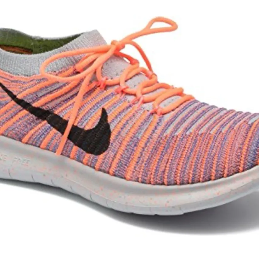 Nike Flyknit Free RN Motion Flyknit Running Pink Orange Purple Black Sz 6 - Image 9