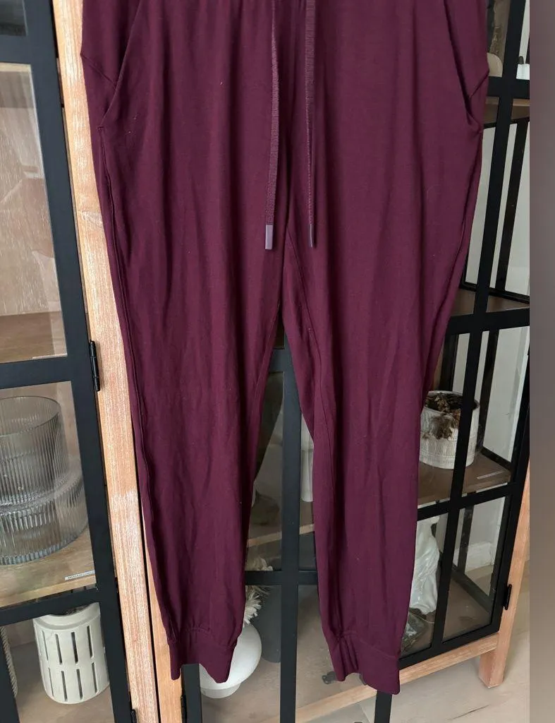 Lululemon Ready To Rulu Pants burgundy joggers leggings high rise cassis garnet - Image 8