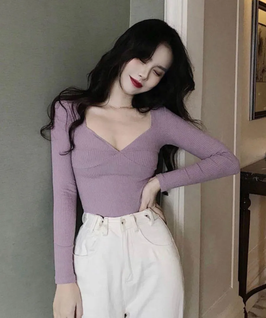 Purple Long Sleeve Top - Image 2