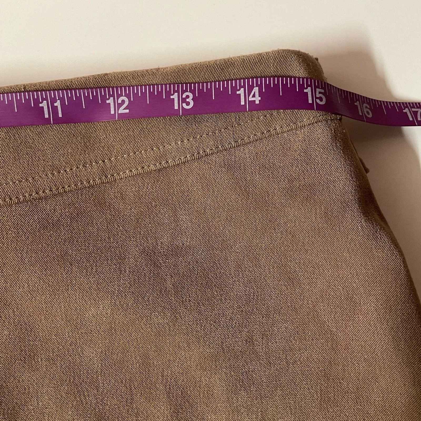 Vintage Y2K Exact Change Tan Belted Maxi Skirt Size 7 EUC - Image 7