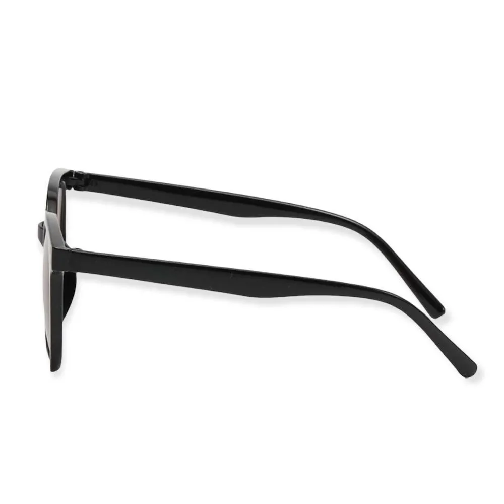 🆕Brown Tinted Lens Retro Black Square Frame Sunglasses Brown - Image 3