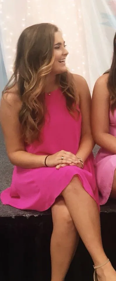 Hot Pink Strappy Back Dress - Image 3