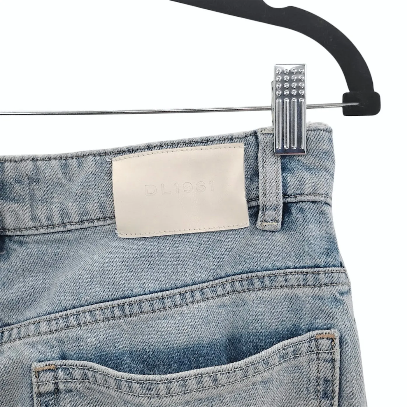 DL1961 Lucila Ultra Wide Leg Jeans Clear Sky Blue High Rise 33" Size 26 - Image 5