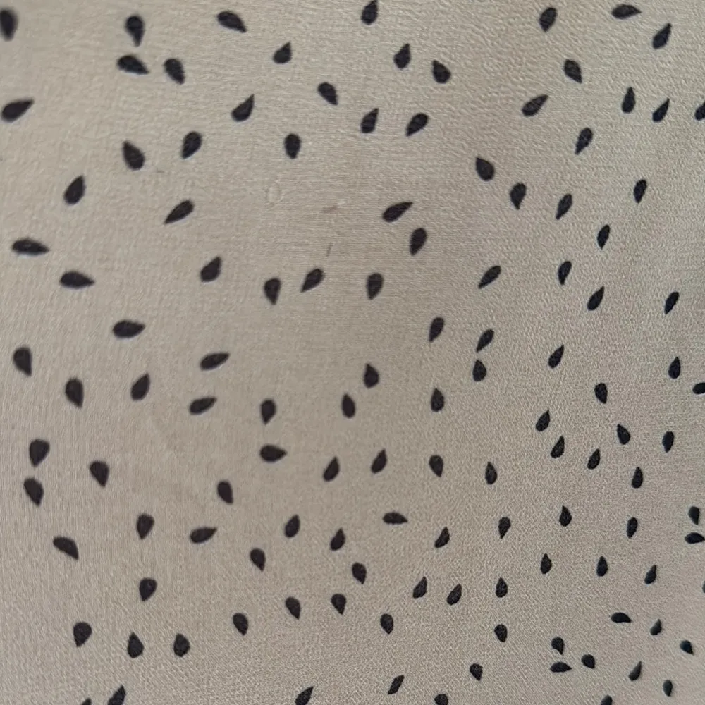 Elegant Cream Polka Dot Dress Pink Size XL - Image 4