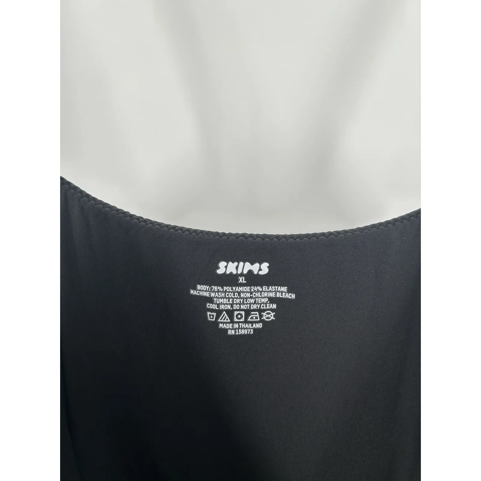 Skims Fits Everybody Long Slip Dress‎ Onyx Black Sleeveless Kim Kardashian XL - Image 4