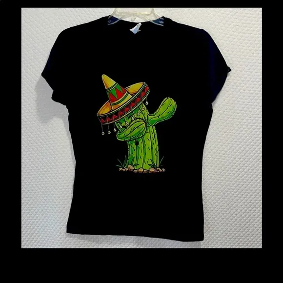 Port & Company Medium Unisex Dab Cactus 🌵 Black - Image 6