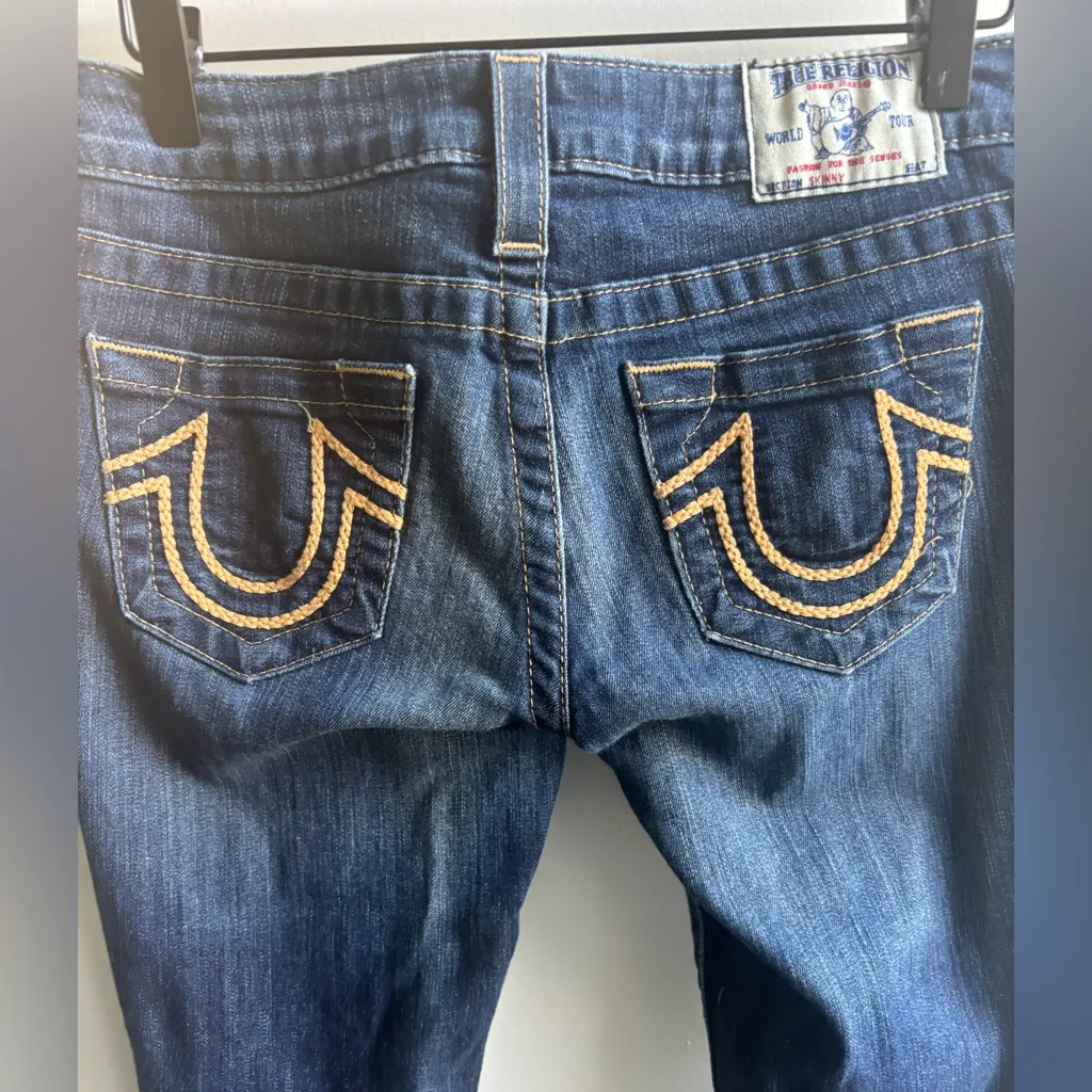 True Religion World Tour Y2K Low Rise Skinny Jeans 27 layered staple minimalist‎ - Image 5