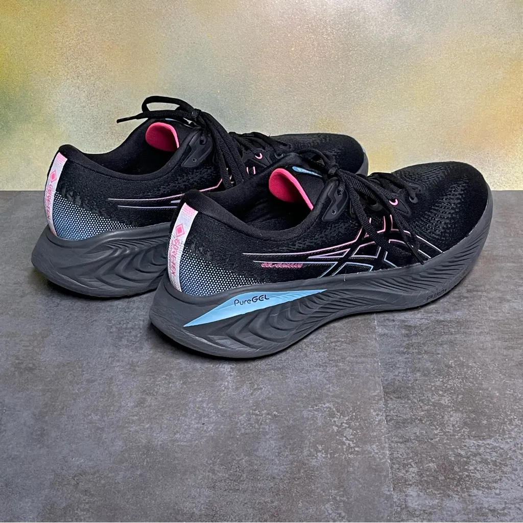 Asics Gel-Cumulus 25 GTX Women's Black Running Shoes Size10.5 B - Image 8
