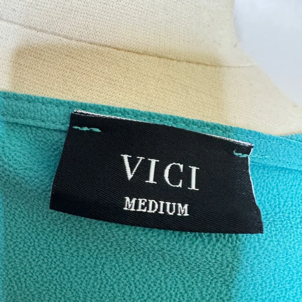 Vici One Shoulder Teal Dress - Image 4