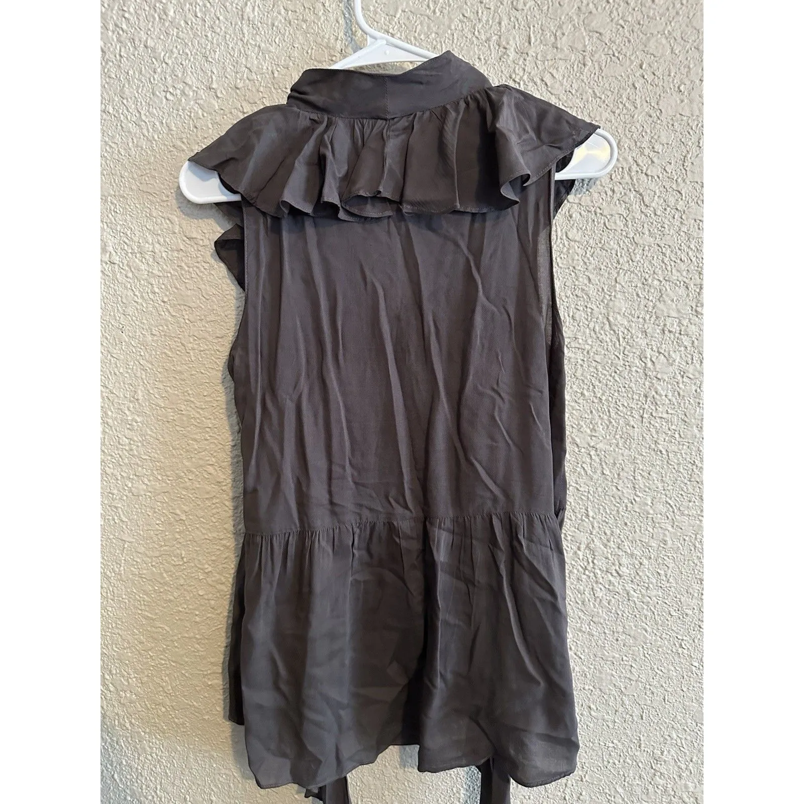 Alythea Womens‎ Y2K Babydoll Top Size L Brown Fairy Grunge Whimsigoth Ruffle - Image 6