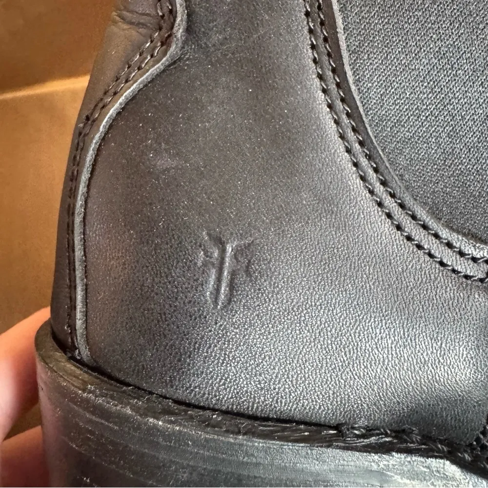 NWT Frye Sabrina Chelsea Black Leather Boots - Image 9