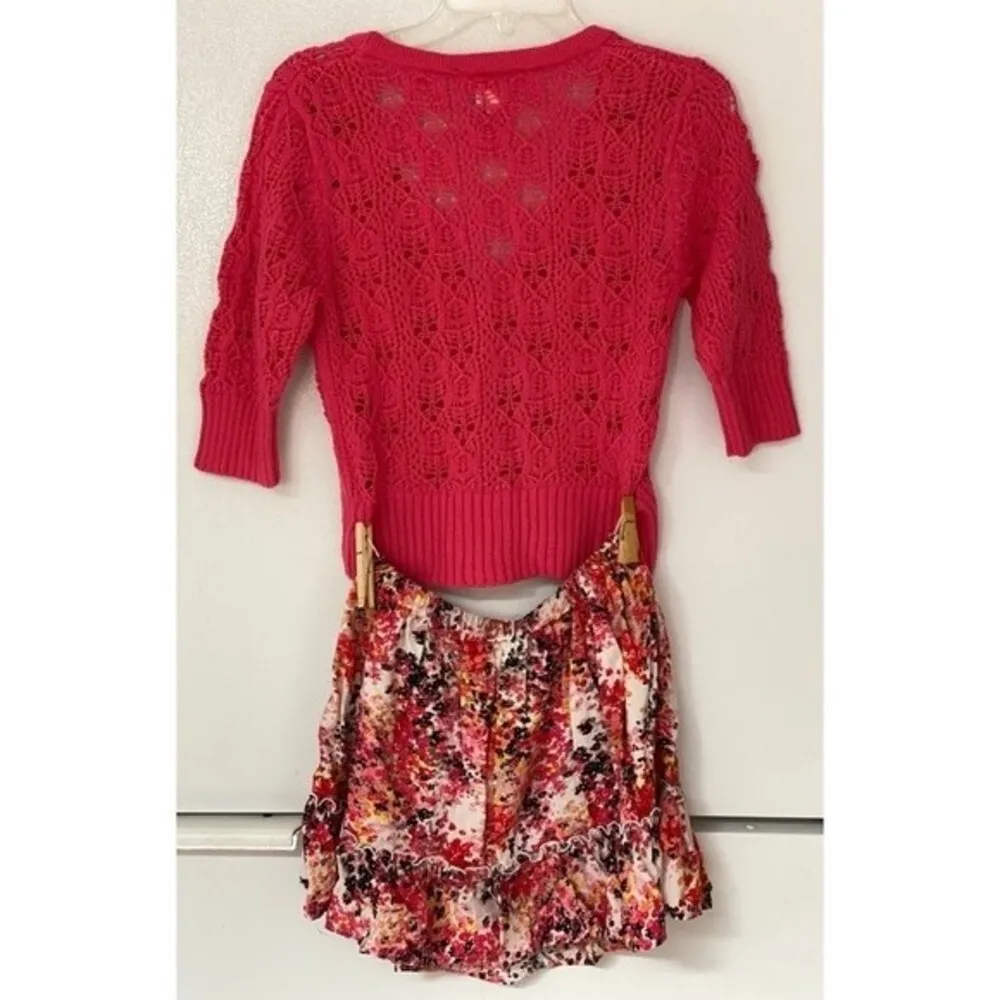 Juniors Candies Skirt and Sweater Floral Set - Image 3