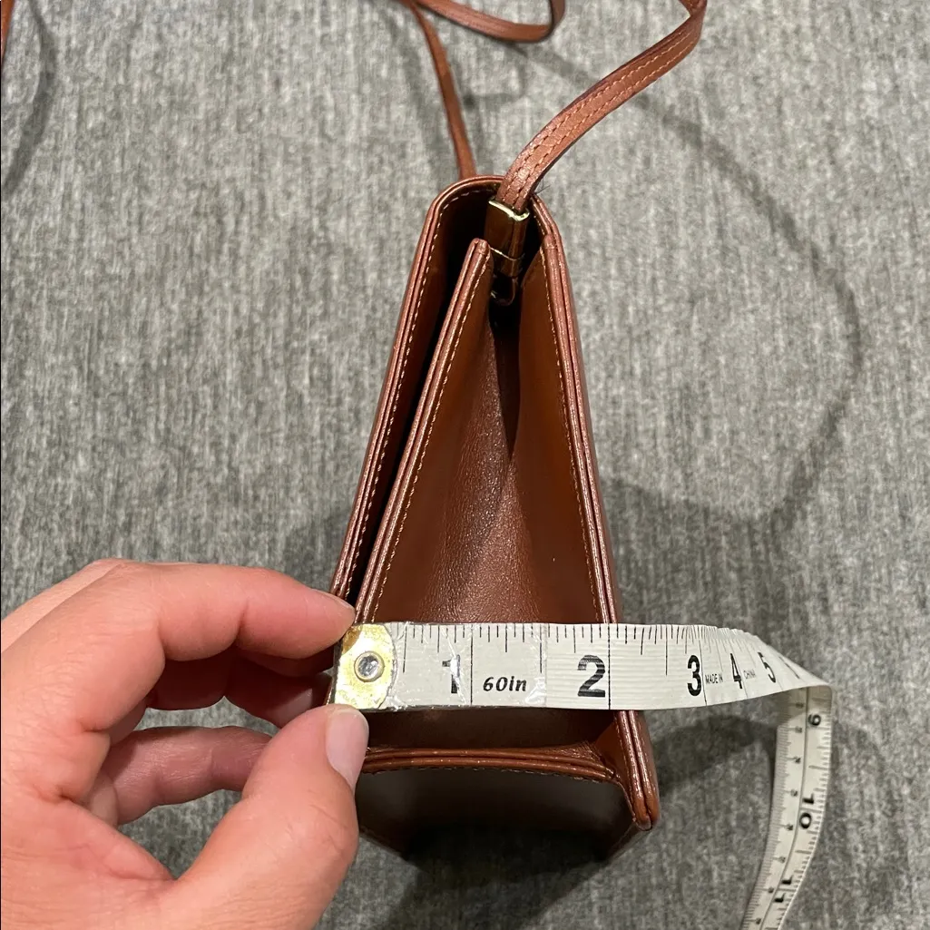 Gianni Versace Medusa Brown Leather Crossbody Mini Bag 1990s Vintage EUC - Image 14